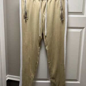 MNML Tan and White Joggers XL (similar to fear of god)